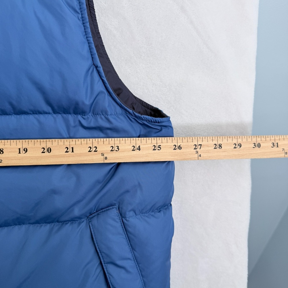 Eddie Bauer Puffer Vest Jacket Mens 2XL Blue Full Zip Down - Picture 5 of 8
